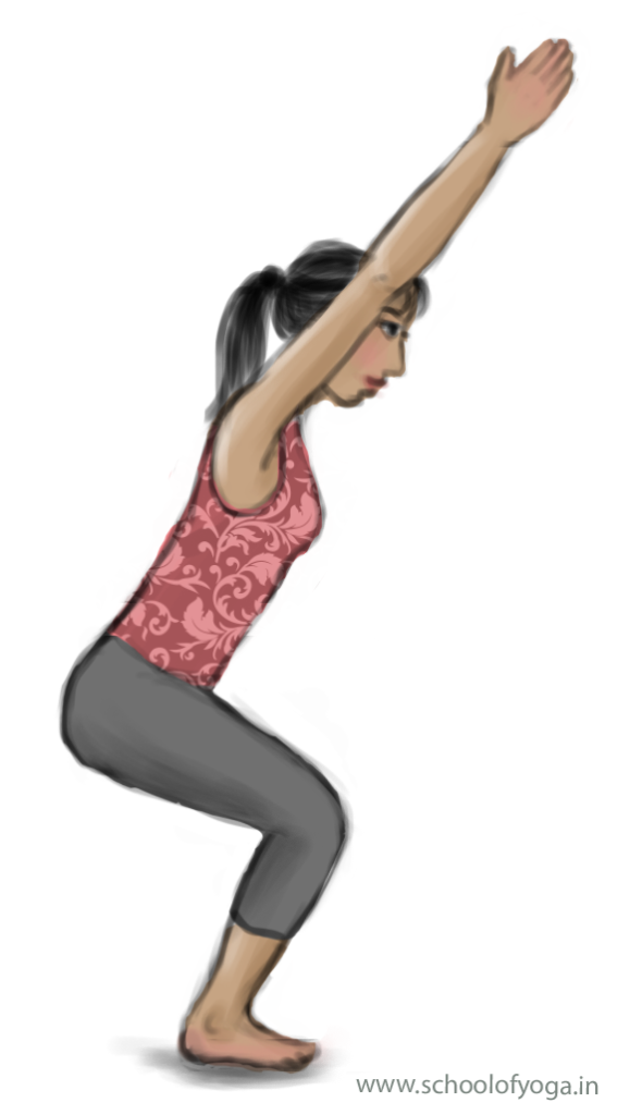 Utkatasana – Chair Pose – School Of Yoga