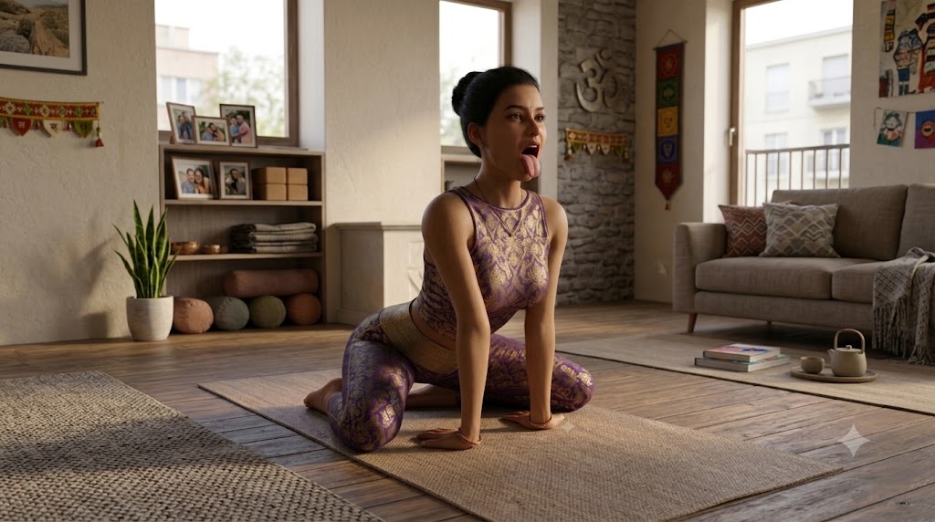 Simhasana: Technique and benefits of the lion pose