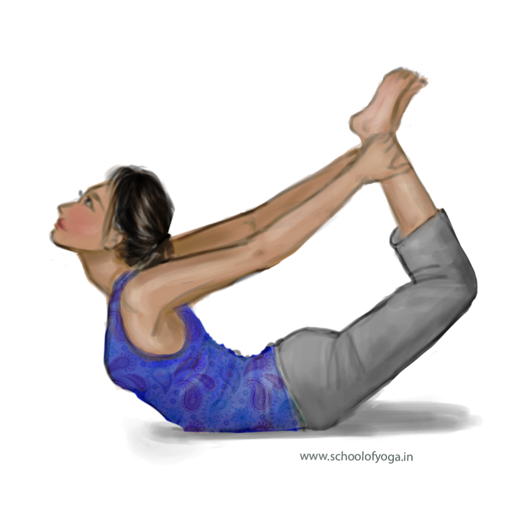 Dhanurasana Bow Pose School of Yoga