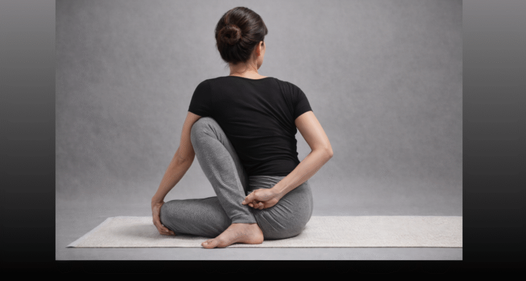 Ardha-matsyendrāsana: How to do the half fish twist pose - Featured image